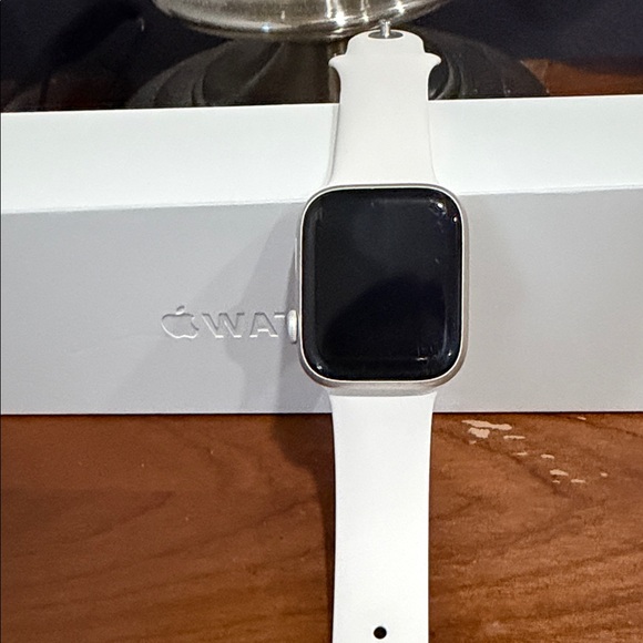 Apple Silver and White Smartwatch